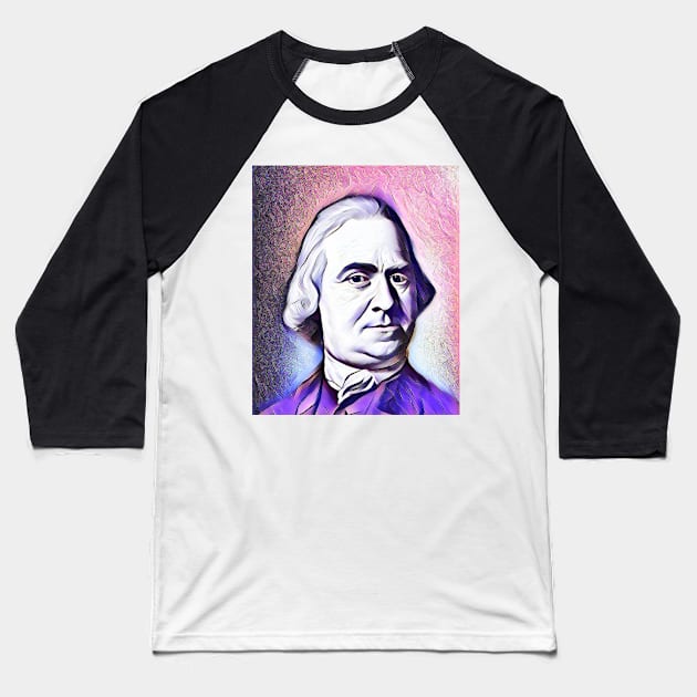 Samuel Adams Portrait | Samuel Adams Artwork 8 Baseball T-Shirt by JustLit